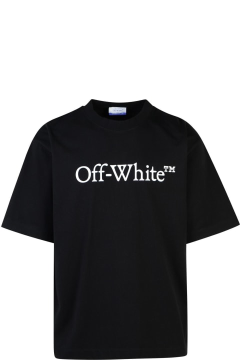 Clothing for Women Off-White 'big Bookish' Black Cotton T-shirt