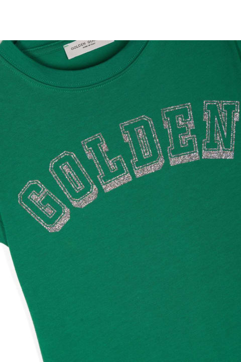 Golden Goose for Kids Golden Goose T-shirt Con Logo