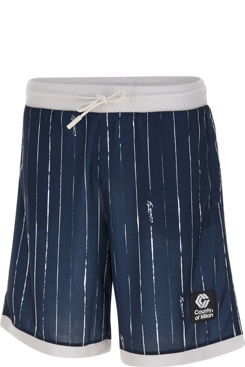 Pants for Men Marcelo Burlon 'county Pinstripes' Shorts