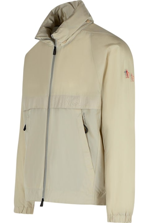 Moncler Grenoble Men Moncler Grenoble 'negara' Cream Nylon Jacket