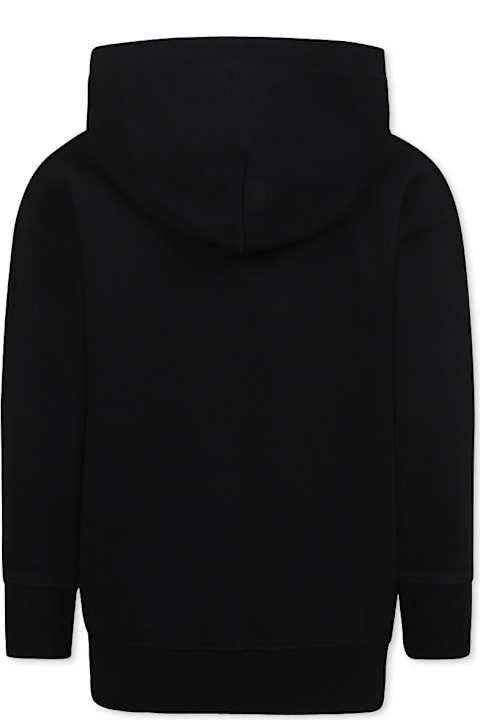 Off-White Sweaters & Sweatshirts for Girls Off-White Black Sweatshirt For Girl With Logo