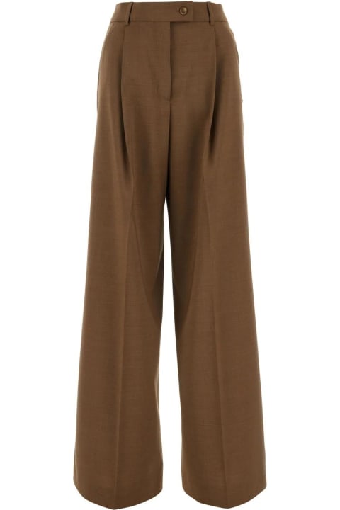 SportMax Pants & Shorts for Women SportMax Brown Wide-leg Tenda Pant
