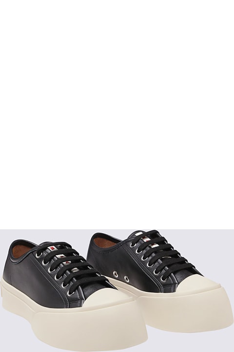 Marni Wedges for Women Marni Black And White Leather Pablo Sneakers