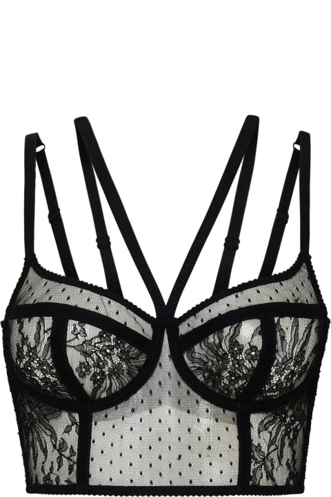 Dolce & Gabbana Underwear & Nightwear for Women Dolce & Gabbana Black Lace Top
