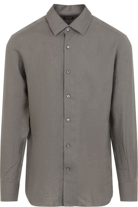 Zegna for Kids Zegna Linen Shirt