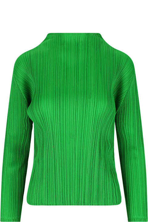 Pleats Please Issey Miyake for Women Pleats Please Issey Miyake 'february' Pleated Top