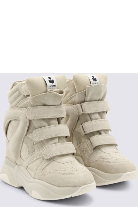 Isabel Marant Beige Leather Sneakers