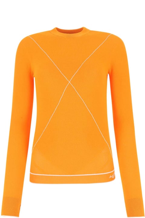 Bottega Veneta for Women Bottega Veneta Orange Viscose Blend Sweater