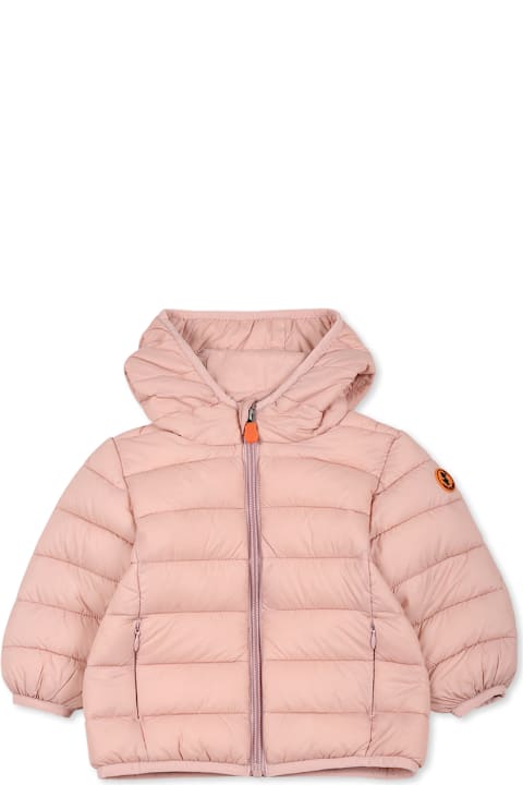 Homeware Save the Duck Pink Down Jacket For Baby Girl