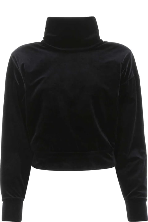 Fleeces & Tracksuits for Women Saint Laurent Black Velvet Top