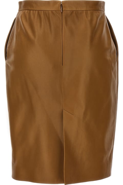 Skirts for Women Saint Laurent Leather Skirt