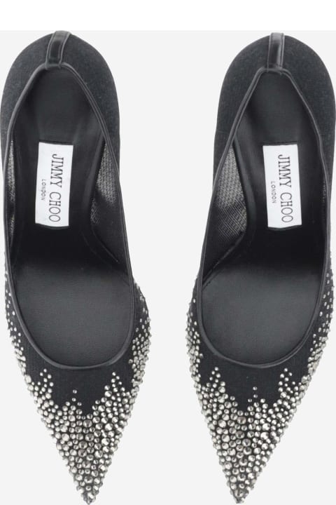Jimmy Choo High-Heeled Shoes for Women Jimmy Choo Love 85mm Tulle Pumps With Rhinestones