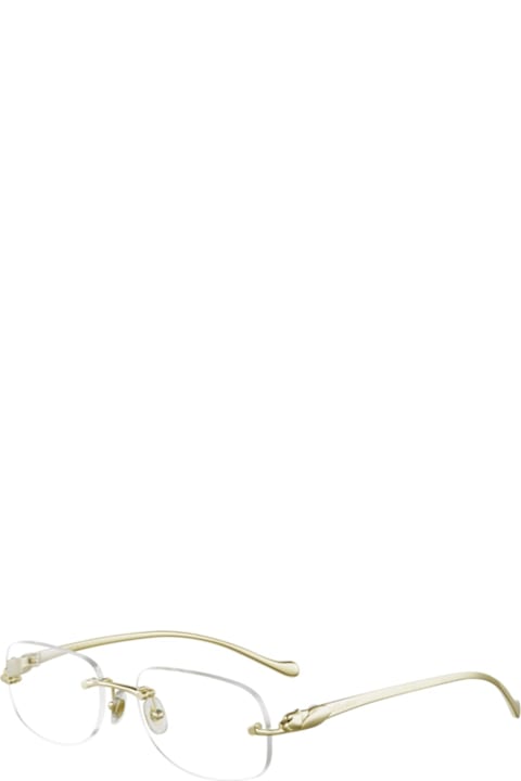 Cartier Eyewear Eyewear for Men Cartier Eyewear Ct0058o002 Gold Gold Transparent