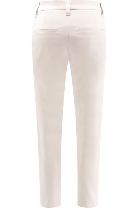 Brunello Cucinelli Pants & Shorts for Women Brunello Cucinelli Slim Fit Stretch Cotton Trouser