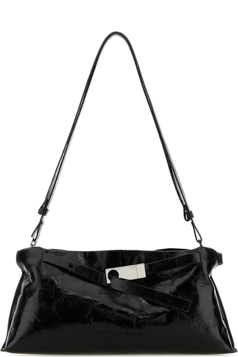 أدوات منزلية Benedetta Bruzziches Black Leather Mame Shoulder Bag