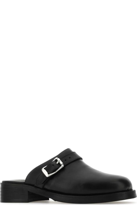 Other Shoes for Men Our Legacy Black Leather Slippers