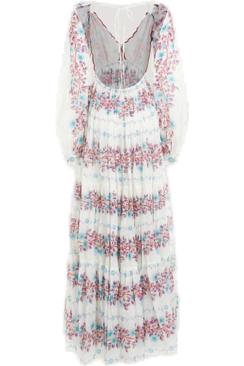 Etro Dresses for Women Etro Floral Printed Open-back Flared Maxi Dress