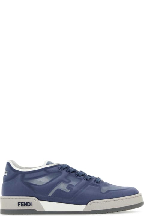 Fendi Sale for Women Fendi Air Force Blue Mesh Fendi Match Sneakers