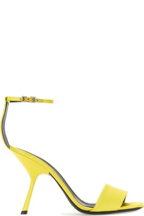 Sergio Rossi Sandals for Women Sergio Rossi Yellow Satin Sandals