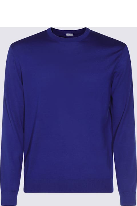 Sweaters for Men Malo Blue Wool Knitwear