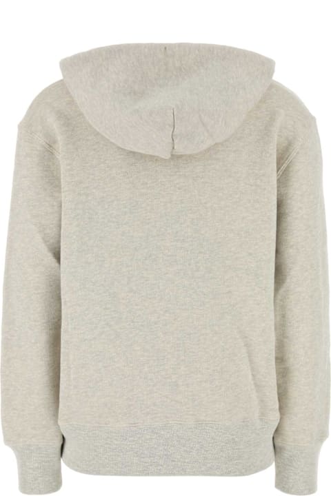 Autry Fleeces & Tracksuits for Women Autry Melange Grey Cotton Main Wom Sweatshirt