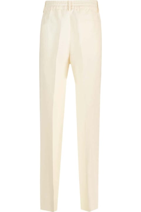 Burberry سراويل طويلة وقصيرة لـ السيدات Burberry Paper And Viscose Canvas Trousers