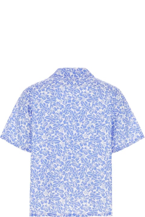 Prada Clothing for Men Prada Printed Poplin Shirt