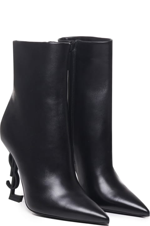Shoes for Women Saint Laurent Opyum Ankle Boots In Calfskin