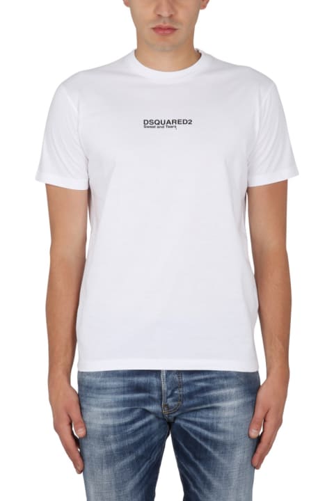 Dsquared2 Sale for Men Dsquared2 Mini Logo Print T-shirt