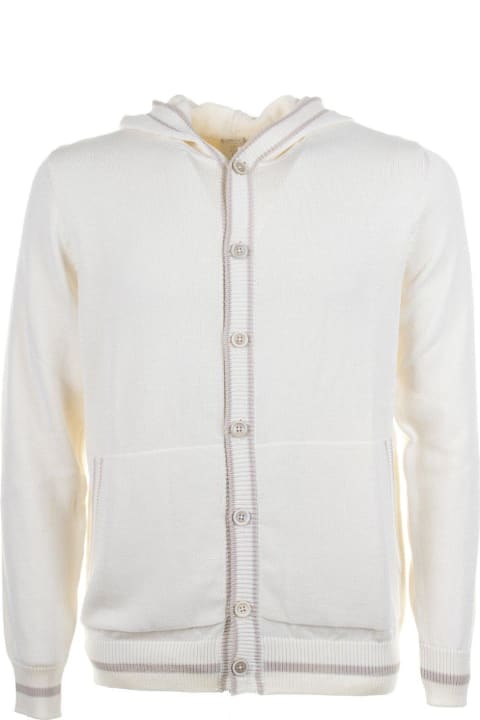 Eleventy for Men Eleventy Button-up Knitted Hoodie