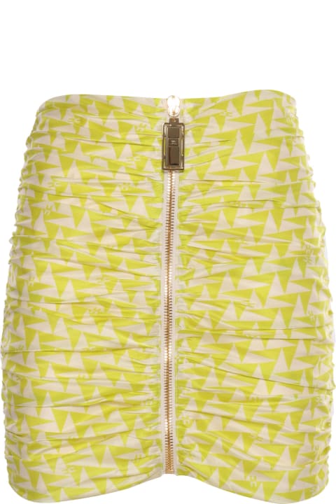 Elisabetta Franchi for Women Elisabetta Franchi Yellow Skirt With Zip