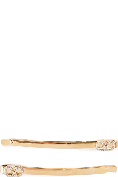 Hair Accessories for Women Valentino Garavani Vlogo Signature Hair Clips