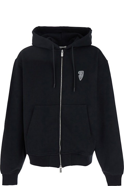 Burberry سترات صوف وبدل رياضية لـ القسم الرجالي Burberry Ekd Motif Zip-up Drawstring Hoodie