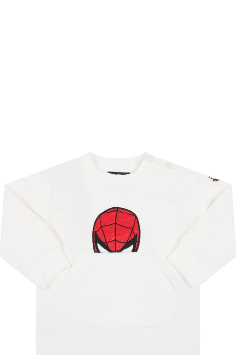 White Tracksuit For Baby Kids With Spiderman