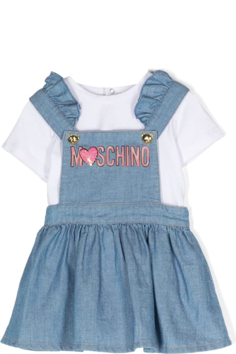 Bodysuits & Sets for Baby Girls Moschino Completo Con Logo