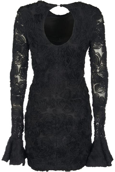 Rotate by Birger Christensen Dresses for Women Rotate by Birger Christensen Floral Applique Short Dress