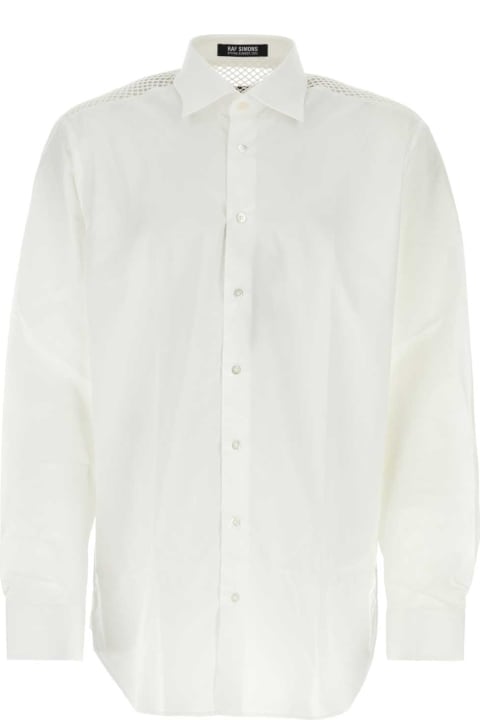 Shirts for Men Raf Simons White Poplin Oversize Shirt
