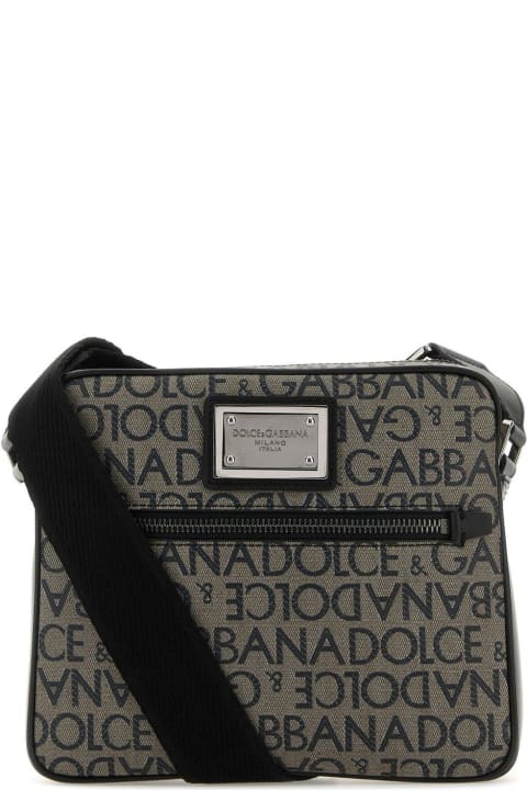 Dolce & Gabbana Bags for Men Dolce & Gabbana Logo Plaque Small Shoulder Bag