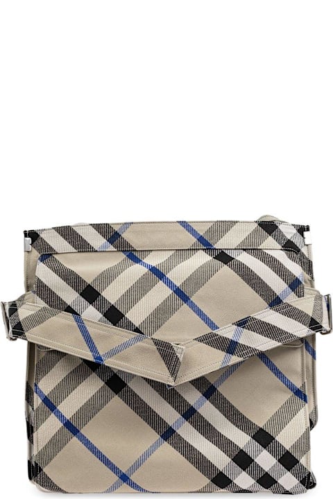 Burberry Totes for Men Burberry Medium Checked Trench Tote Bag