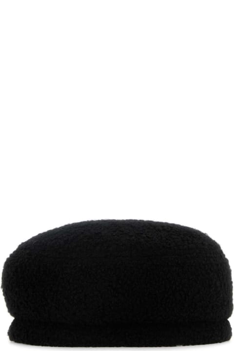 Homeware Helen Kaminski Black Teddy Fabric Hailie Hat