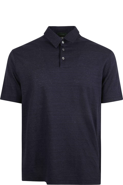 Zanone Clothing for Men Zanone Side Slit Regular Polo Shirt