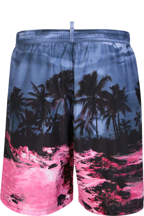 Swimwear for Men Dsquared2 D2 Sunset Swimming Shorts