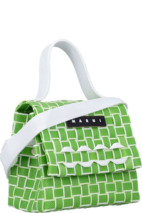 Homeware Marni Kid - Crossbody Woven Flap Bag