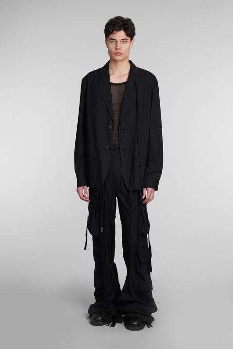 Ann Demeulemeester Clothing for Men Ann Demeulemeester Pants In Black Cotton