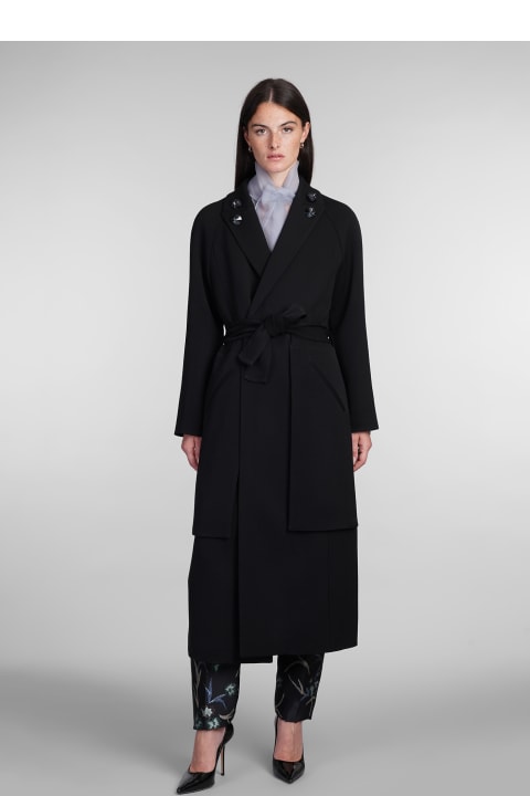 Giorgio Armani Coats & Jackets for Women Giorgio Armani Coat In Black Wool