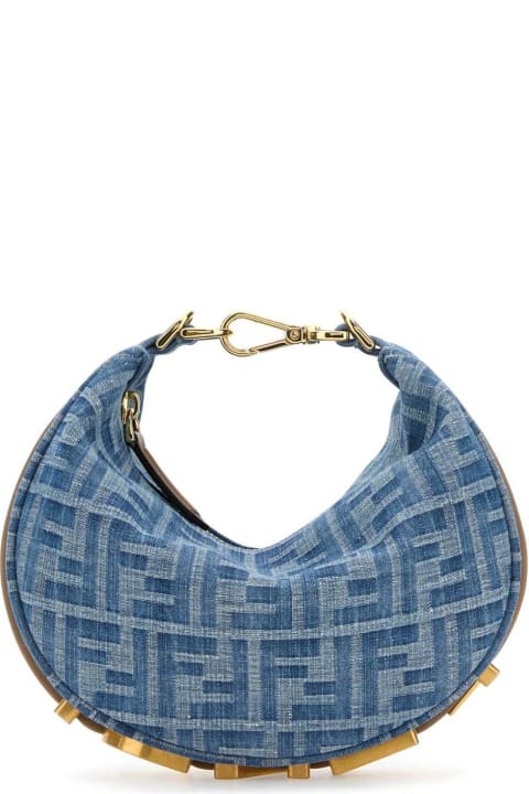 Fashion for Women Fendi Fendigraphy Mini Denim Tote Bag