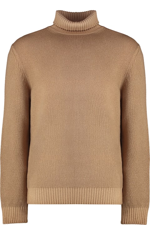 Homeware Malo Virgin Wool Turtleneck Sweater