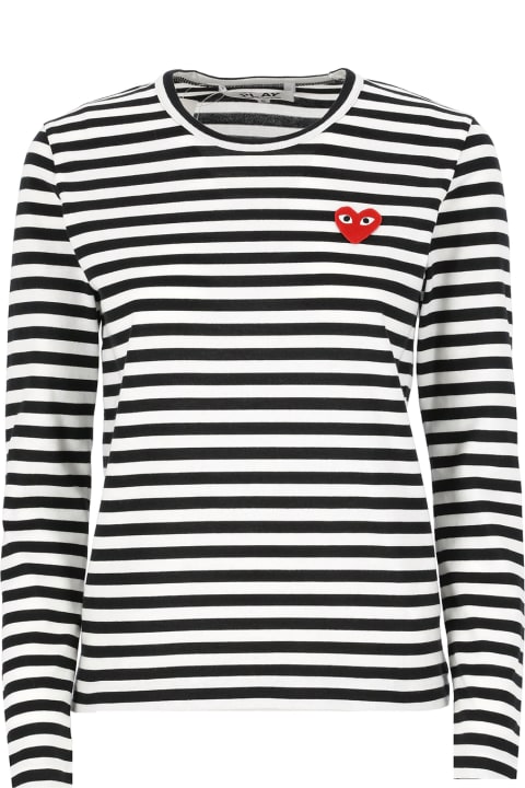 Topwear for Women Comme des Garçons Heart T-shirt