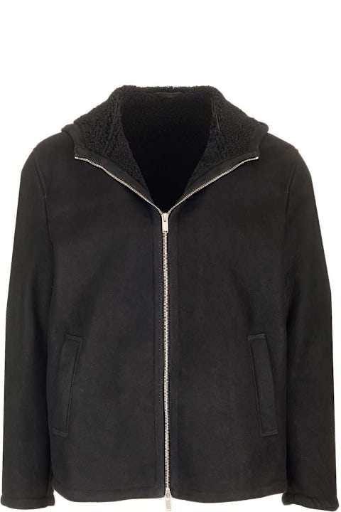 Lardini for Men Lardini Zip-up Hooded Jacket