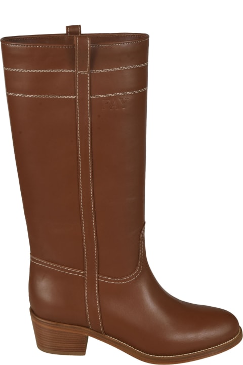 Fay for Women Fay Stitched Fitted Boots